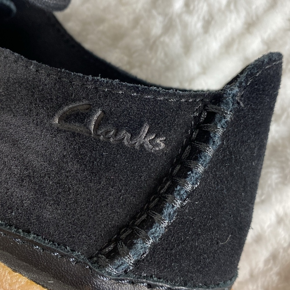 Clarks Collection Black Suede Leather Shoes - image 7